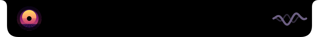 The closed notch with a tiny spinning record on the left and a wave on the right